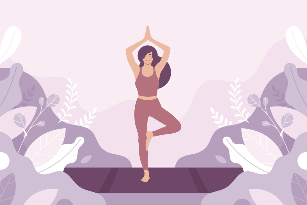 著作者：<a href="https://jp.freepik.com/free-vector/flat-international-yoga-day-background_26209932.htm#query=%E3%83%A8%E3%82%AC%20%E3%82%A4%E3%83%A9%E3%82%B9%E3%83%88&position=14&from_view=keyword&track=ais">Freepik</a>